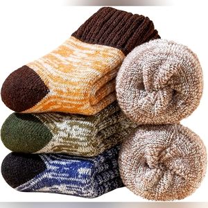 YZKKE 3Pack Mens Super Thick Wool Warm Socks
